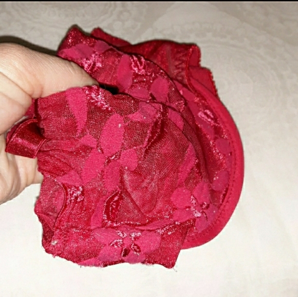 OLGA Red Lace Brassiere Bra 36 D - Picture 7 of 8